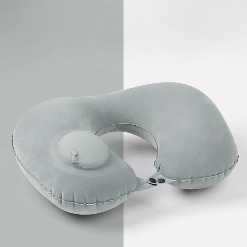 Tpu Press Inflatable U-Shaped Travel Pillow - Image 8
