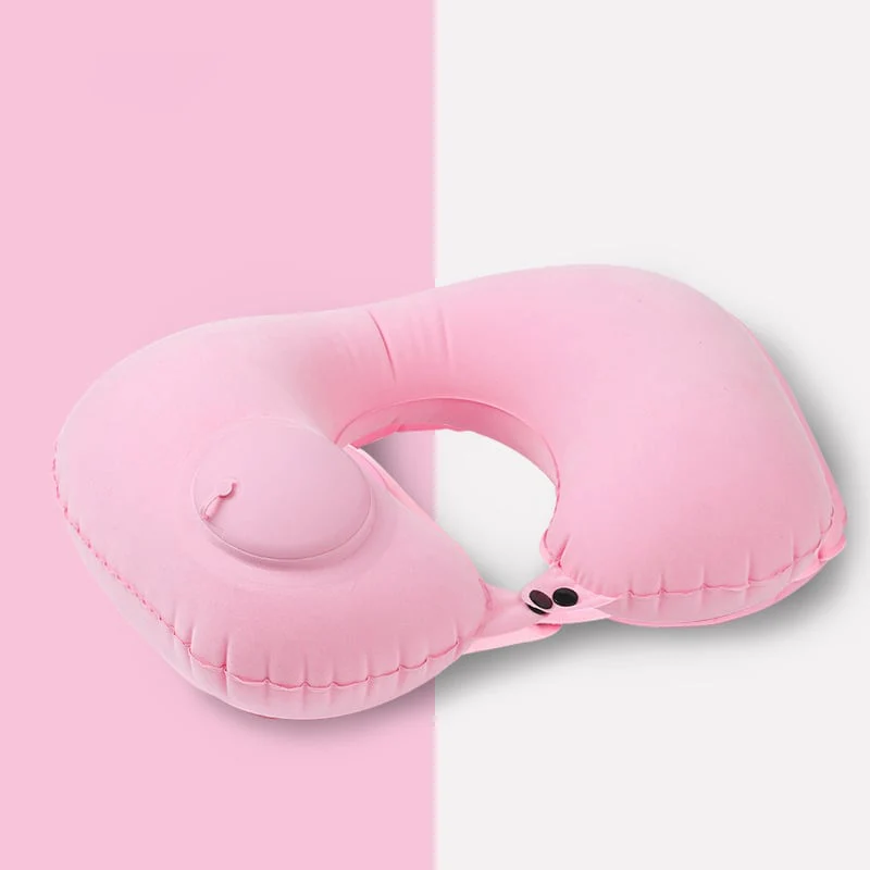 Tpu Press Inflatable U-Shaped Travel Pillow - Image 9