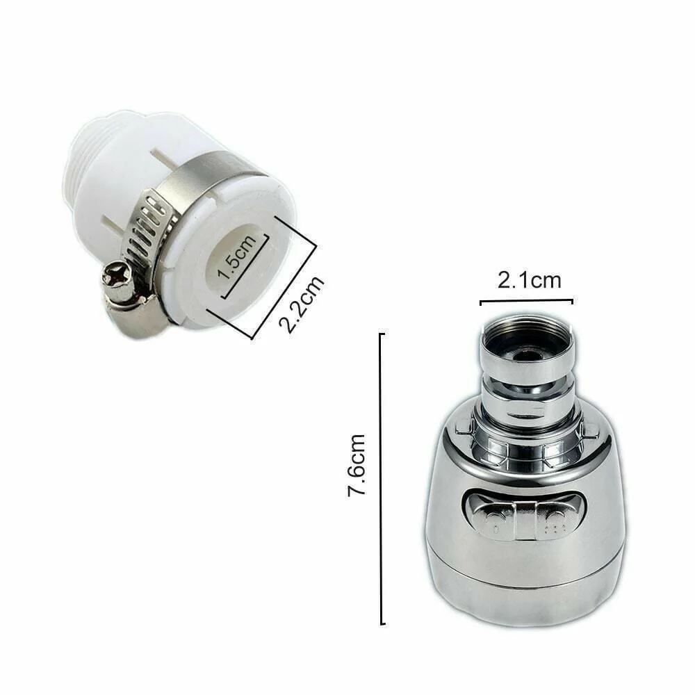 360-degree rotatable connection nozzles for faucets, ABS, or metal - Image 14