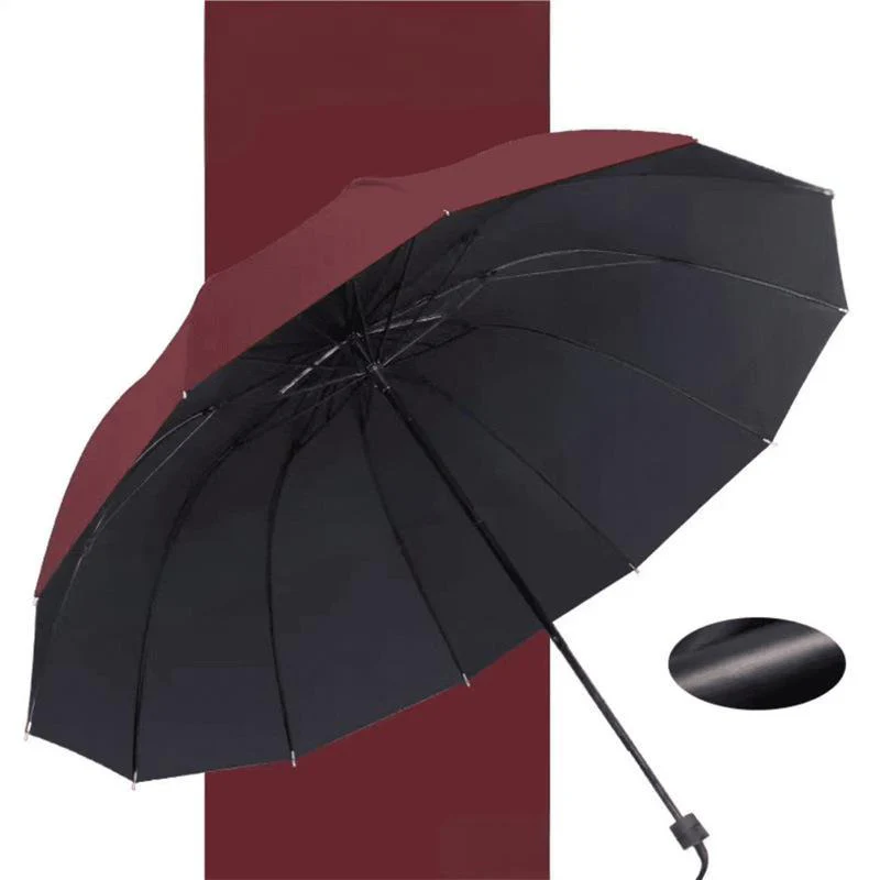 ☔12-Rib Large Foldable Windproof Umbrella - Image 8