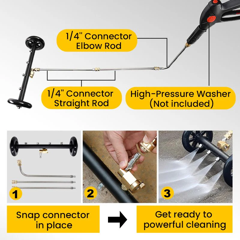 💥Hot Sale🍃Undercarriage Pressure Cleaner Water Broom - Image 8