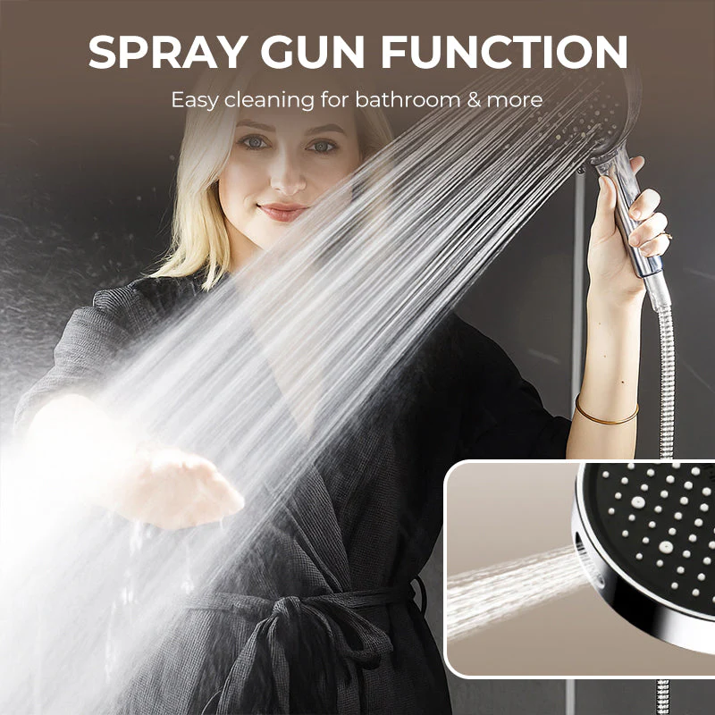 High-Pressure Adjustable Rainfall Shower Head - Image 5