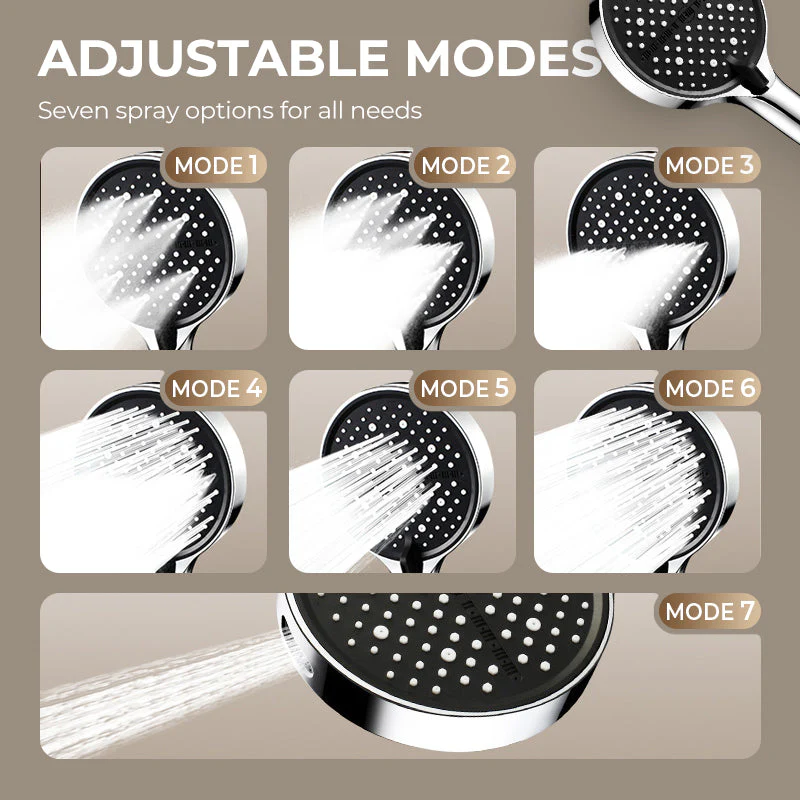 High-Pressure Adjustable Rainfall Shower Head - Image 6