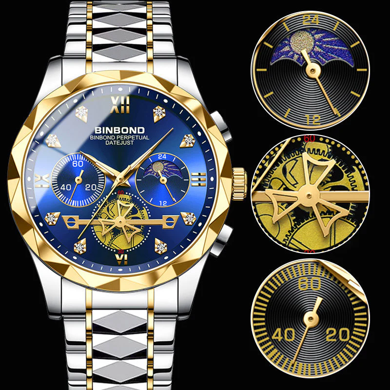 🎁Men's multifunctional quartz mechanical watch - Image 6