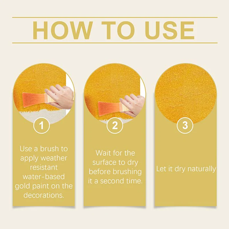 Water-Based Weather-Resistant Gold Paint - Image 6