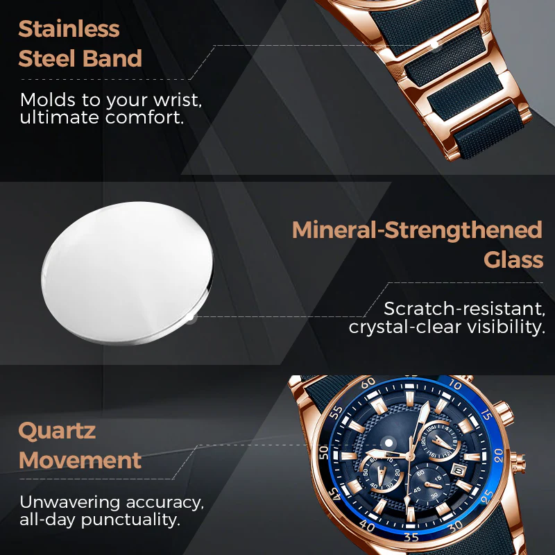 ⏳ LIMITED TIME OFFER⚡️!💎Men's High-End Business Multifunction Quartz Watch - Image 3