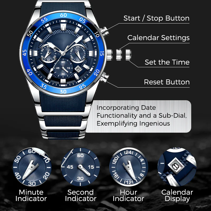 ⏳ LIMITED TIME OFFER⚡️!💎Men's High-End Business Multifunction Quartz Watch - Image 6