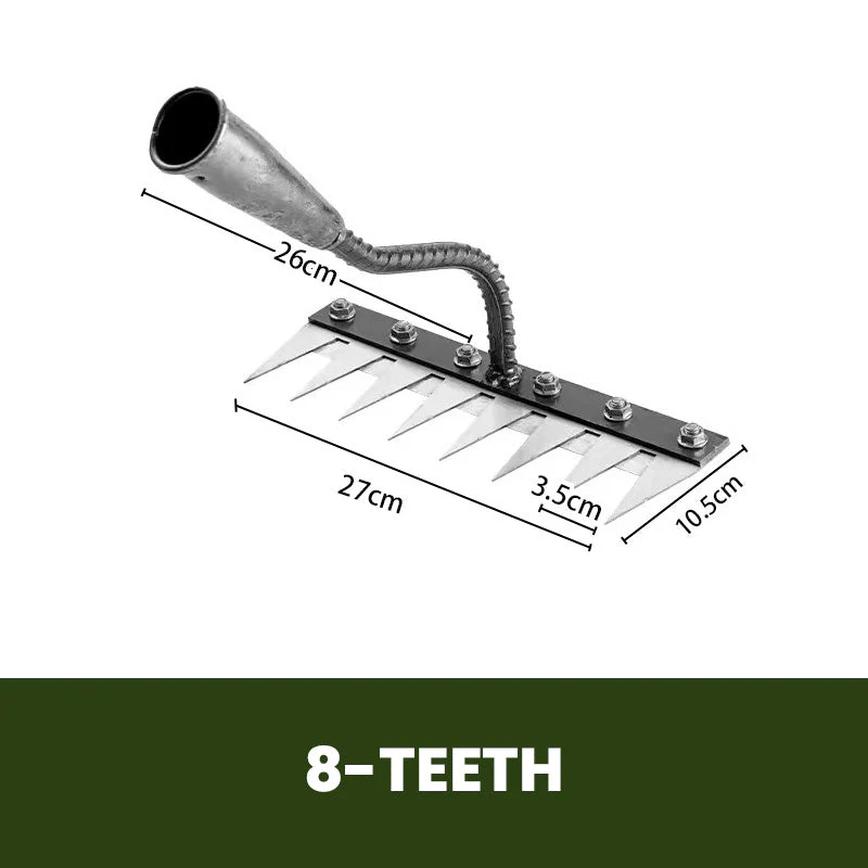 5/6/7/8 Teeth Carbon Steel Garden Weeding Rake - Image 12