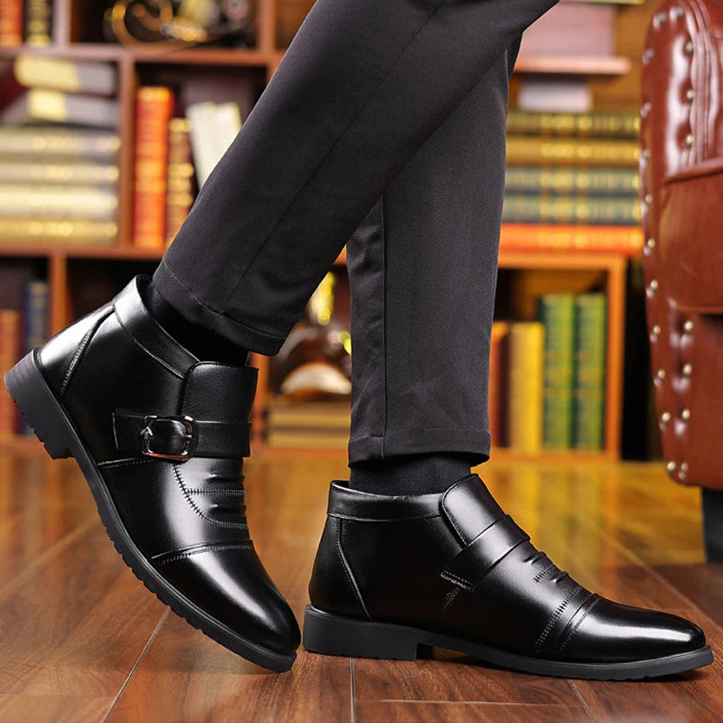 [Winter Gift] 💥GET 50% OFF💥Men's Warm Casual PU Leather Shoes - Image 3