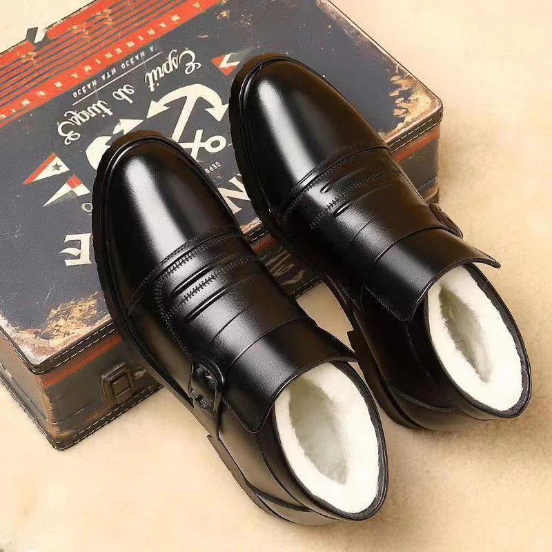 [Winter Gift] 💥GET 50% OFF💥Men's Warm Casual PU Leather Shoes - Image 5