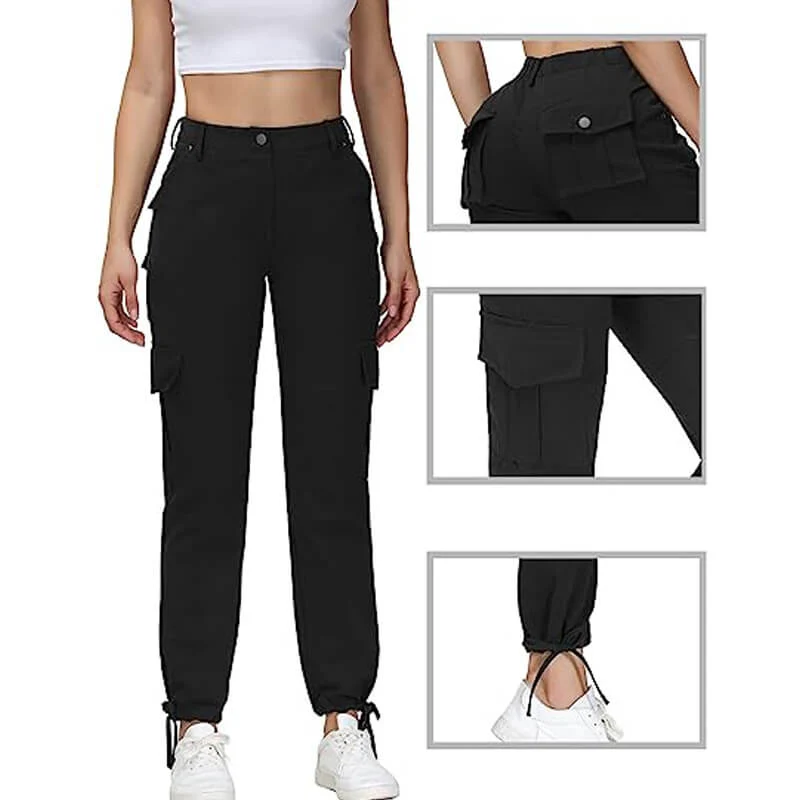 Women Cotton Stretch Cargo Pants - Image 4