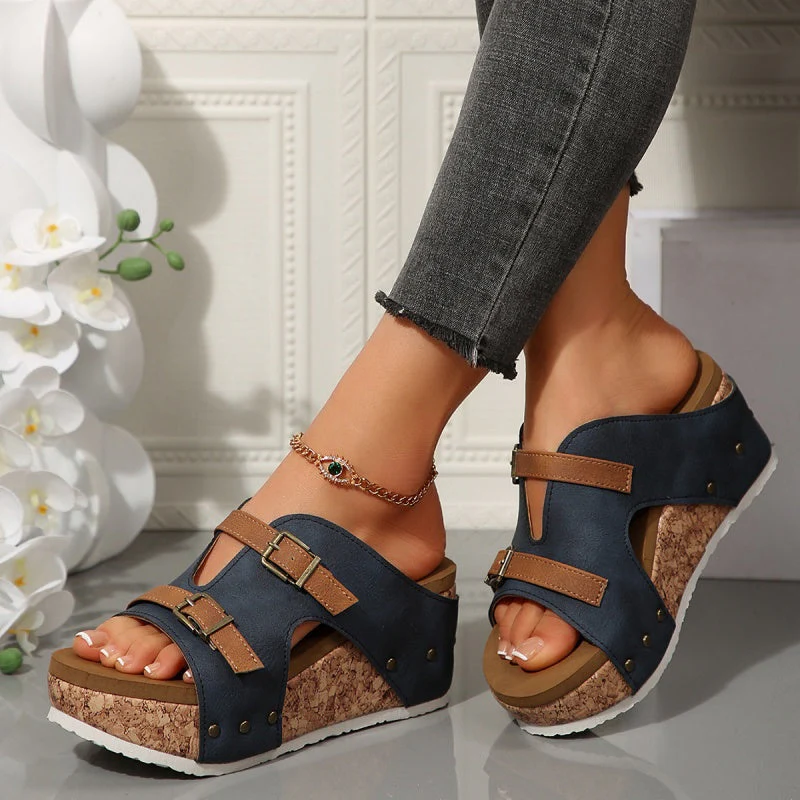 🔥Summer Promotion 50% OFF🔥 Women's Fashion Cutout Platform Wedge Sandals - Image 12