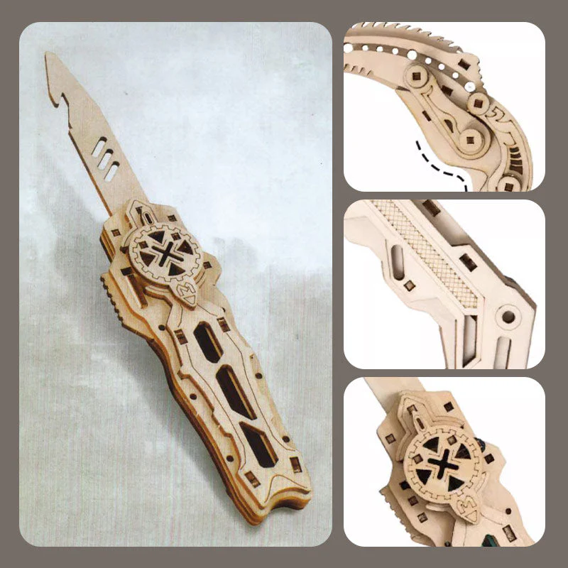 Wooden Military Knife Model Puzzle - Image 4