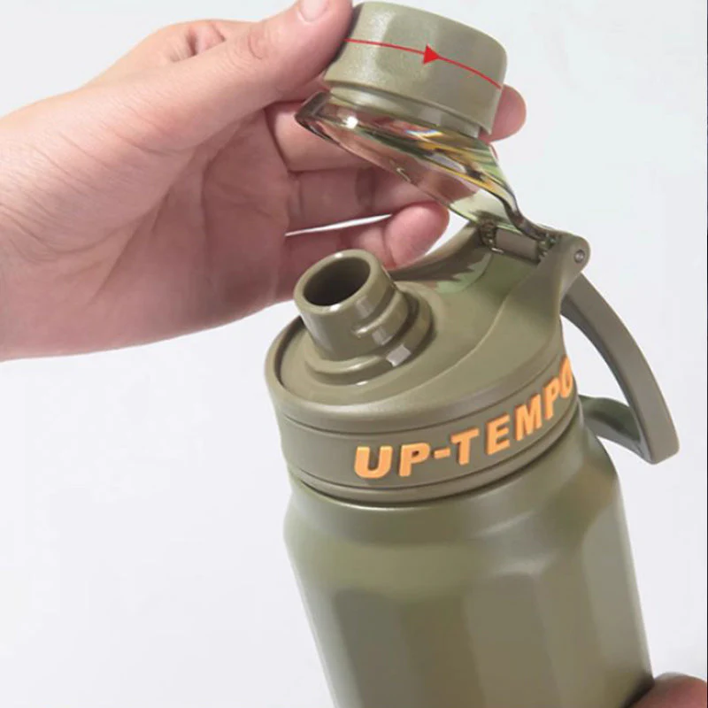 Stainless Steel Insulated Water Bottle with Handle Straw Lid - Image 14