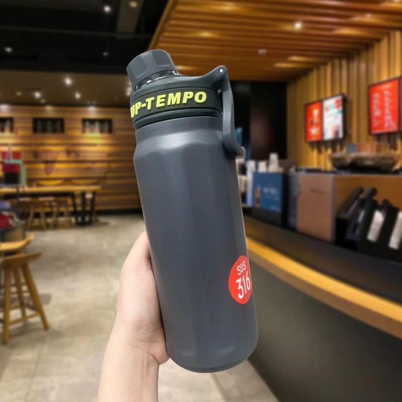 Stainless Steel Insulated Water Bottle with Handle Straw Lid - Image 18