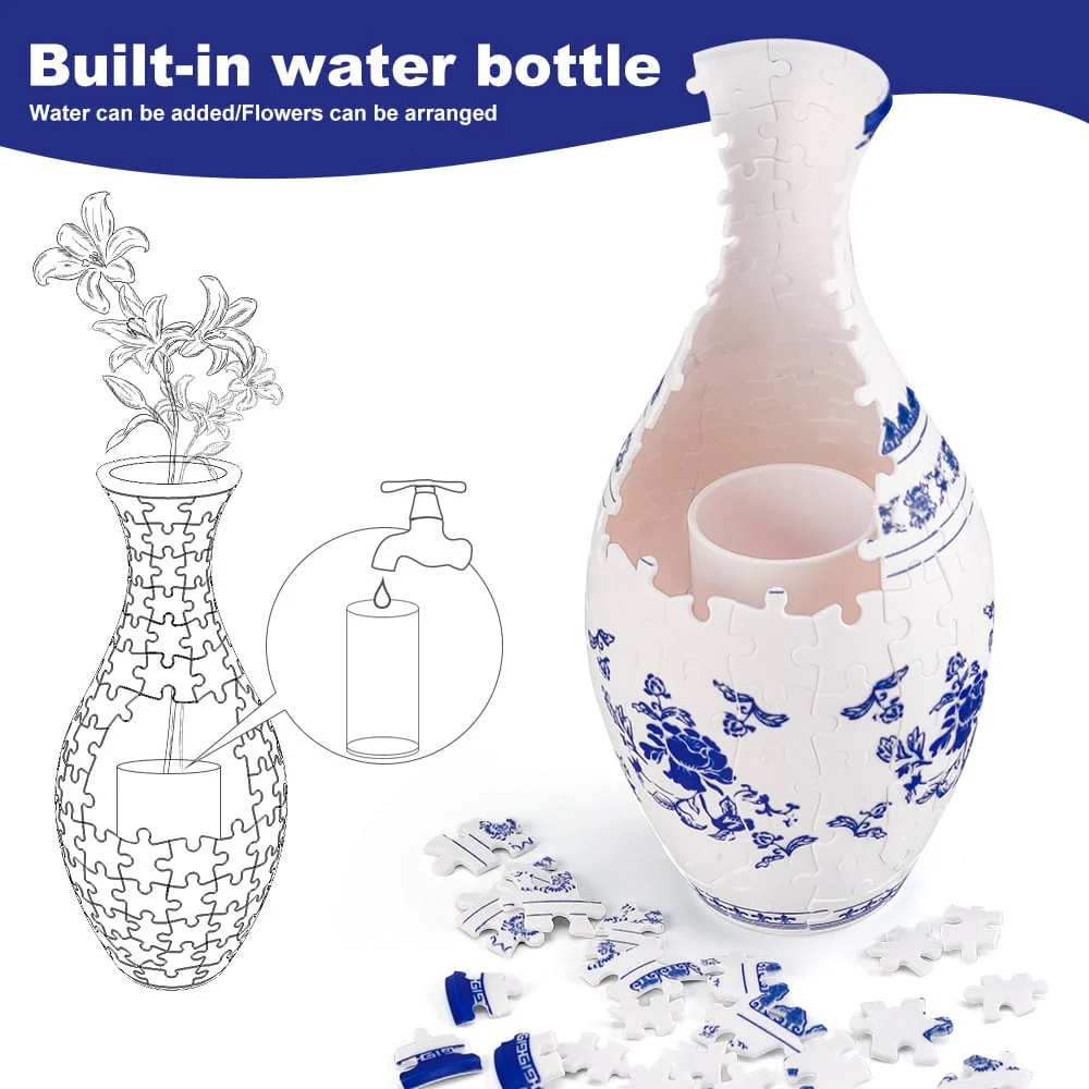 🧩3D Art Puzzle Vase - Image 14